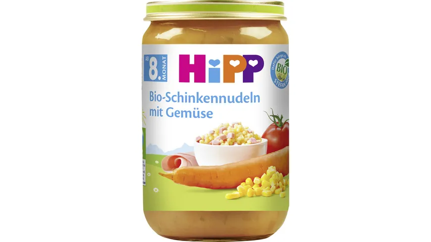 HiPP Menüs 220g: Bio-Schinkennudeln mit Gemüse 220 g