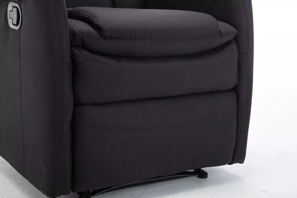 Happy Home Happy Home Relaxsessel mit Liegefunktion Stoffbezug schwarz