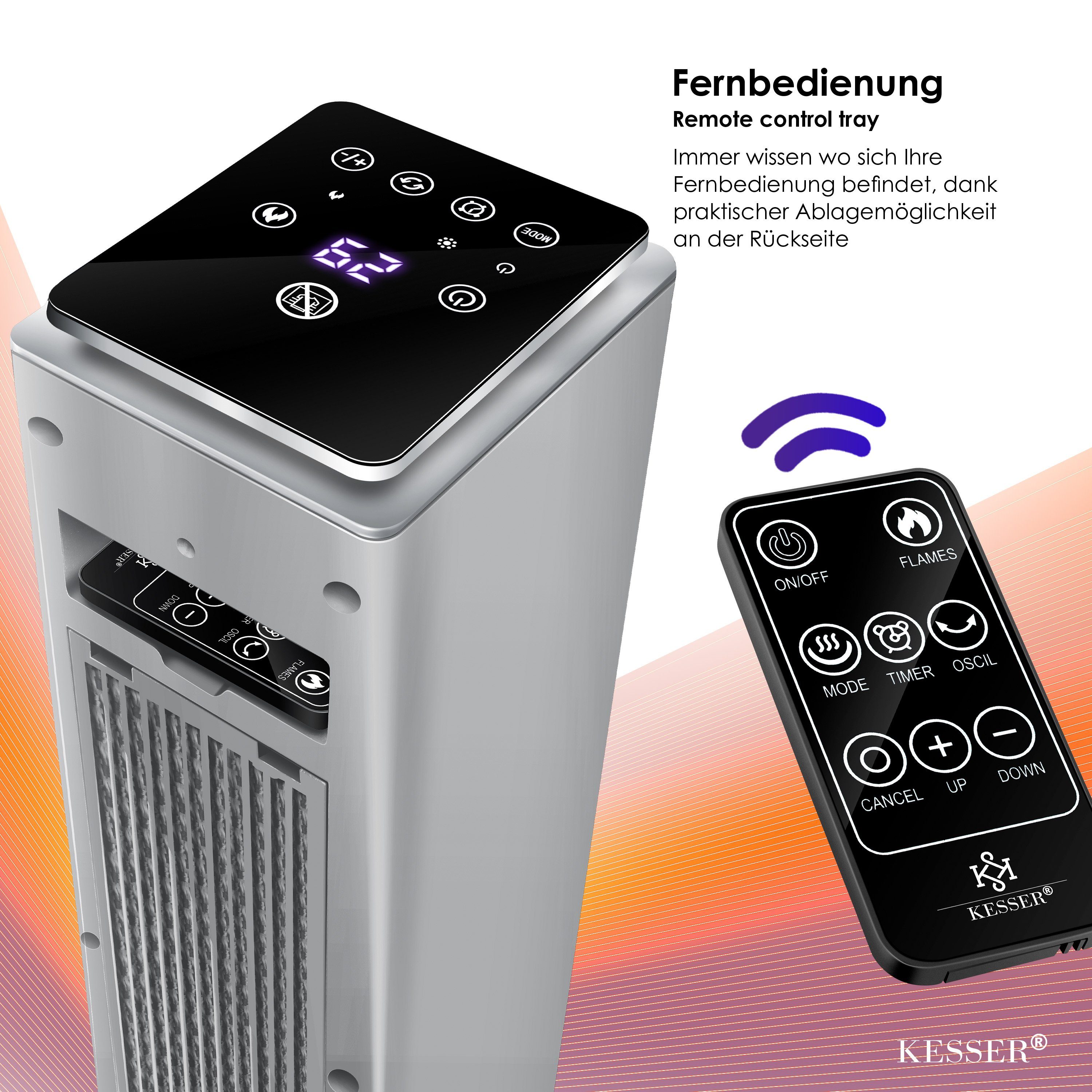 KESSER Heizgerät, Turmheizstrahler Keramik Infrarot Heizstrahler Standheizstrahler