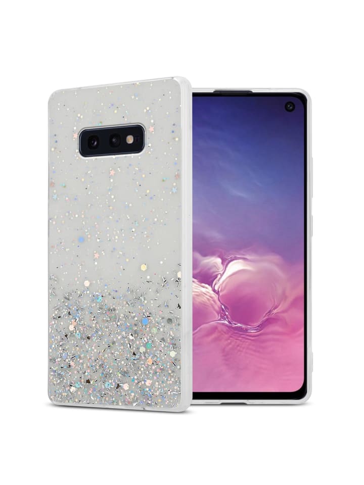 cadorabo Hülle für Samsung Galaxy S10e Glitter in Transparent mit Glitter günstig kaufen onesize