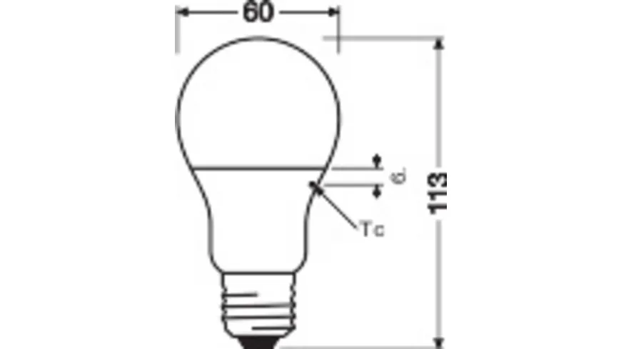 OSRAM Led Base Classic A 60 FR 8.5 Watt/2700 K E27