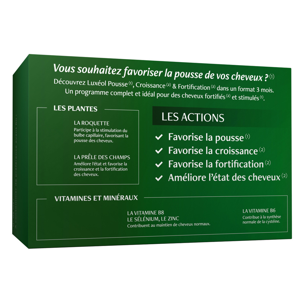 Luxéol Luxeol Pousse Croissance et Fortification (3 mois) Complément alimentaire
