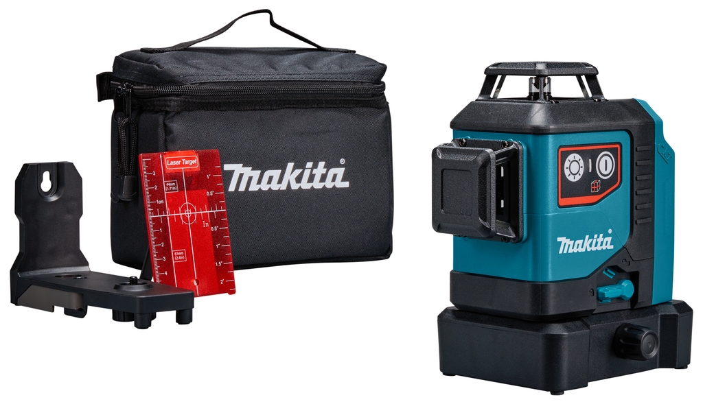 Makita SK700D Samonivelačný krížový laser červený 3x 360° 12V Max bez batérií a nabíjačky