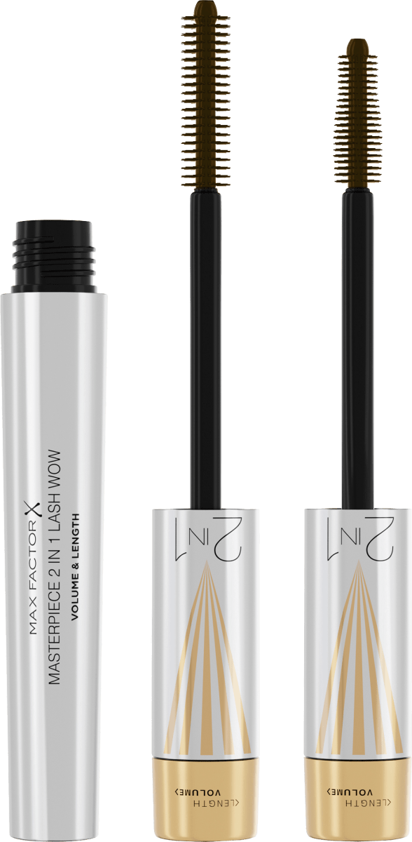 Mascara Masterpiece 2in1 Lash Wow 002 Black Brown, 7 ml