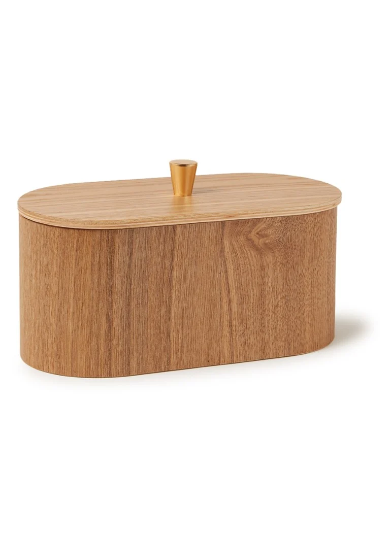 Cutie de depozitare HKliving din lemn de salcie, 23 x 11 cm