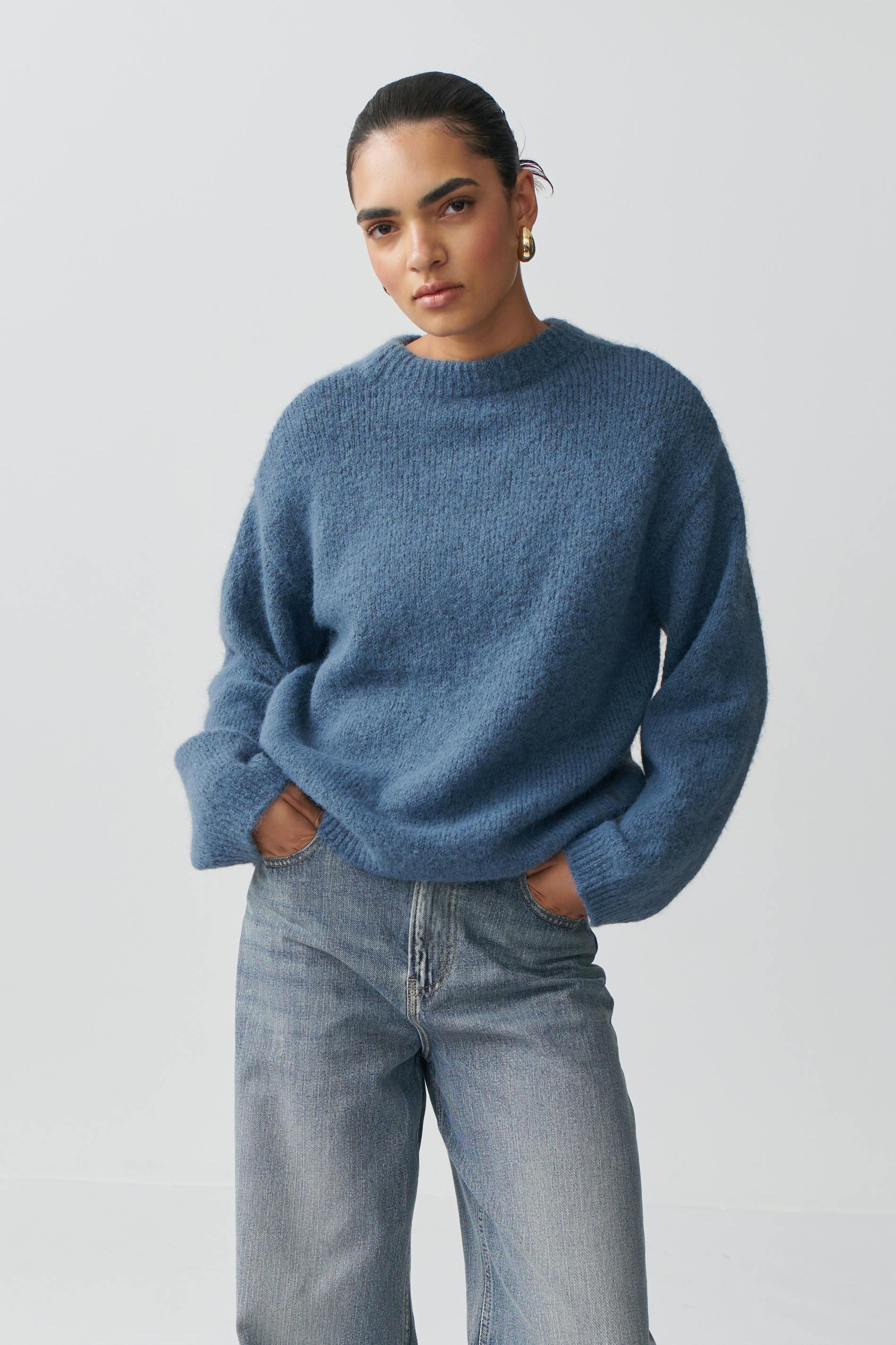 Boxy knitted sweater