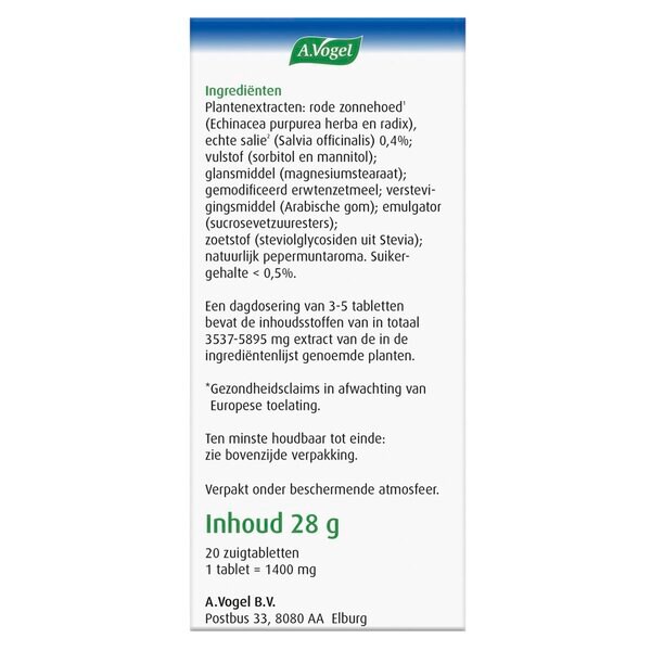 A.Vogel Throat Tablets 20 pieces
