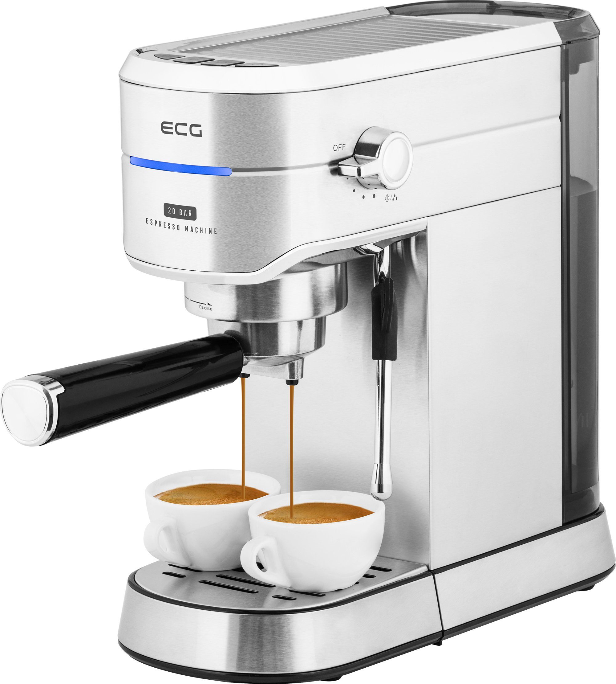 ECG Siebträgermaschine ESP 20501, SLIM-Design