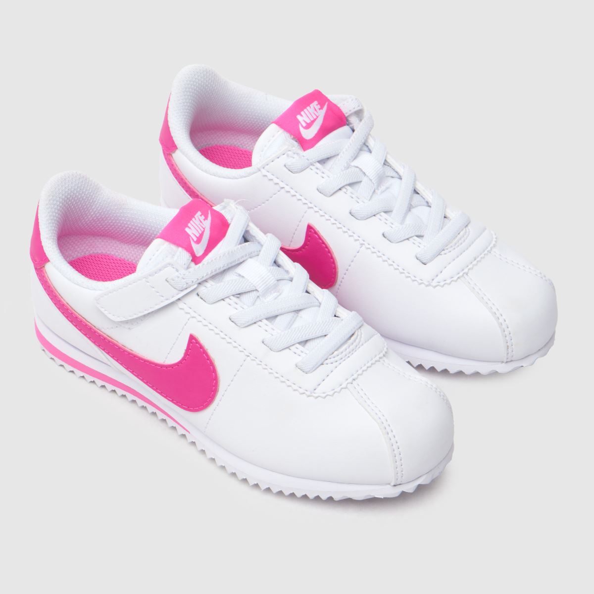 Nike fehér és rózsaszín Cortez lány junior cipő
