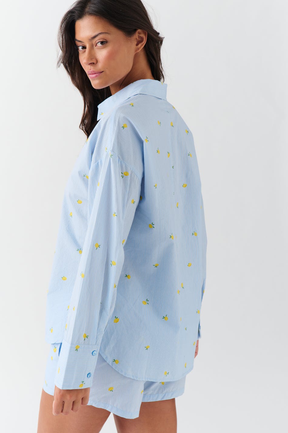 Poplin pyjamas shirt