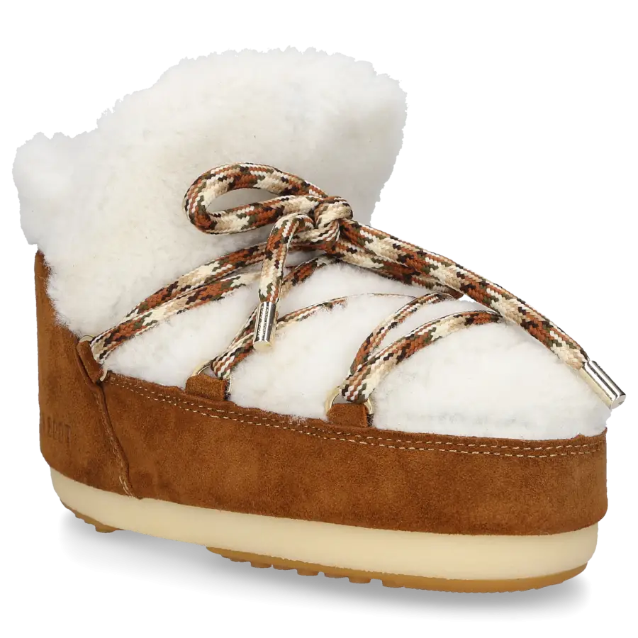 MOON BOOT - Snowboots PUMPS Veloursleder - braun