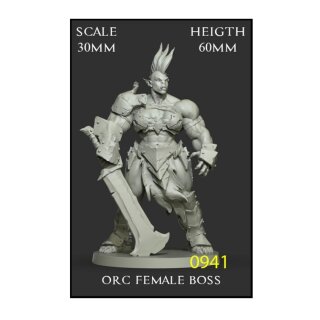 Orc Female Boss 30mm