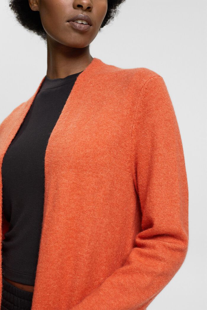 Feinstrick-Cardigan aus Wollmix