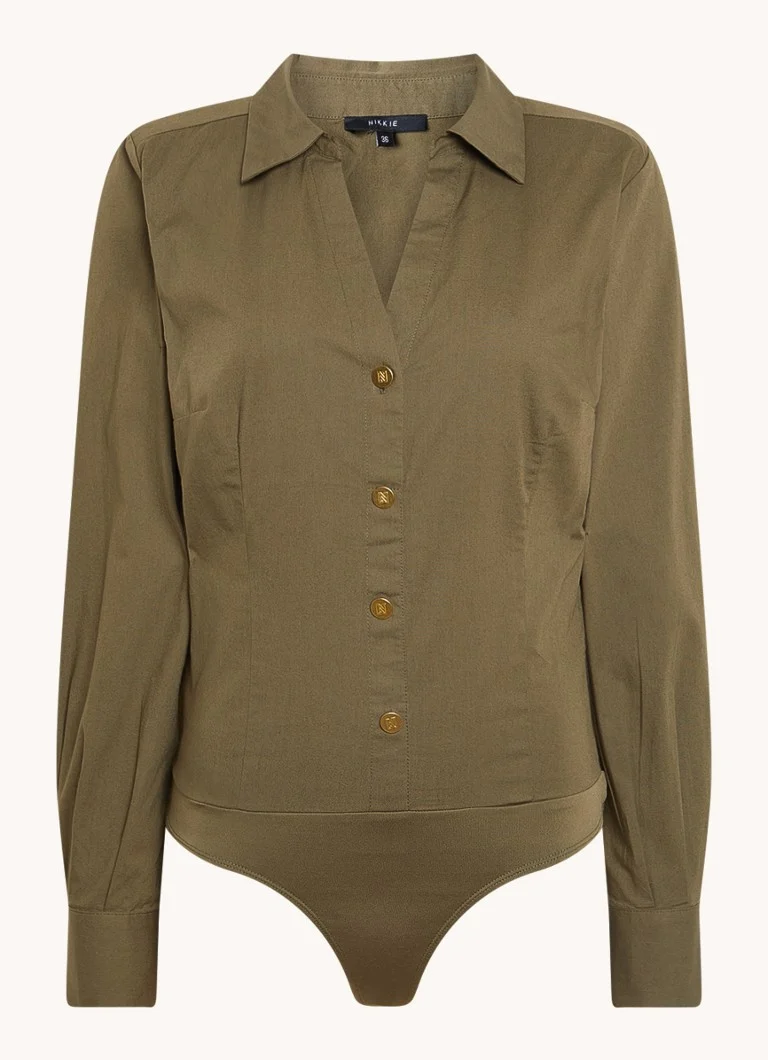 NIKKIE Arlington blouse bodysuit with V-neck