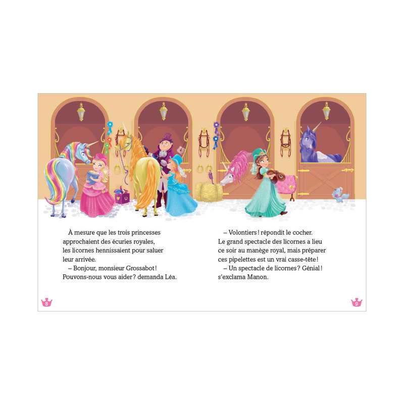 Livre 1, 2, 3 Princesses T7 Le spectacle des licornes - Play Bac