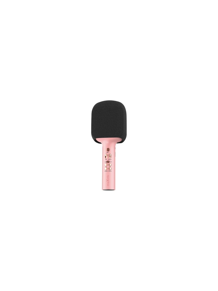 maXlife Maxlife Bluetooth-Mikrofon mit Lautsprecher MXBM-600 Pink in Rosa günstig kaufen onesize