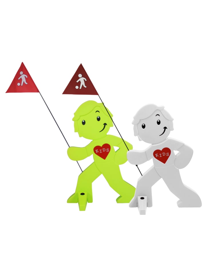 StreetBuddy StreetBuddy  Warnfigur für Kindersicherheit in Grün und Weiß. 2-er Pack günstig kaufen onesize
