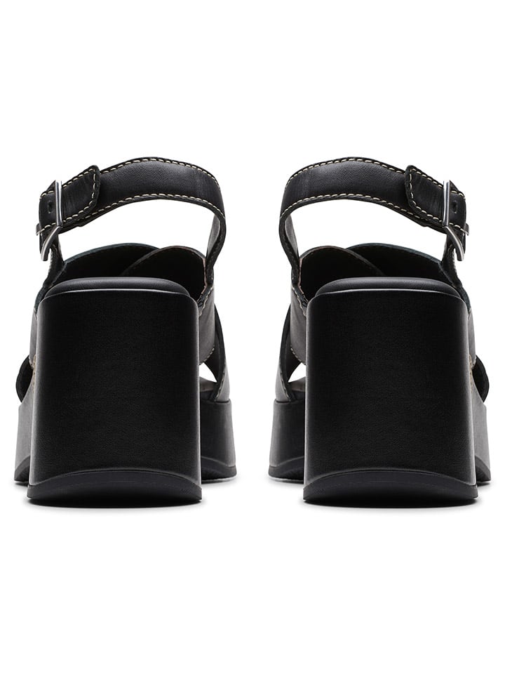 Clarks Leder-Keilsandaletten 