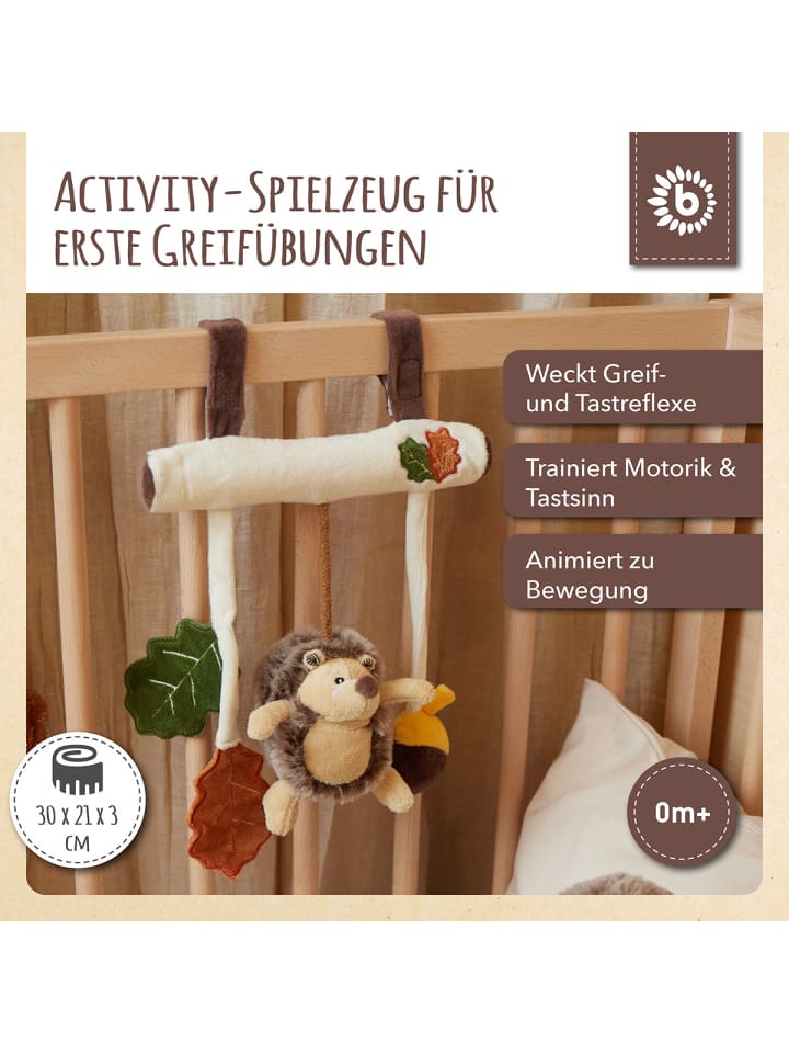 Bieco Spielwaren Kinderwagenkette Plüsch Igel - ab Geburt in Beige günstig kaufen onesize