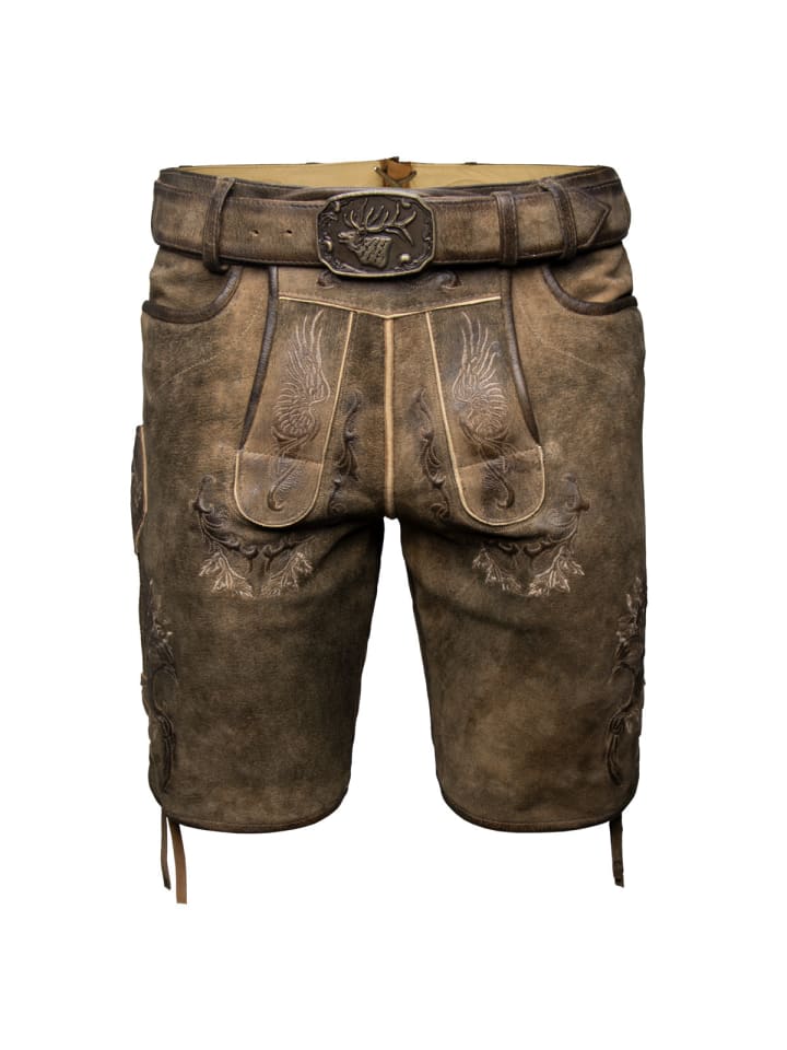 Spieth & Wensky Lederhose Weikhard in braun günstig kaufen