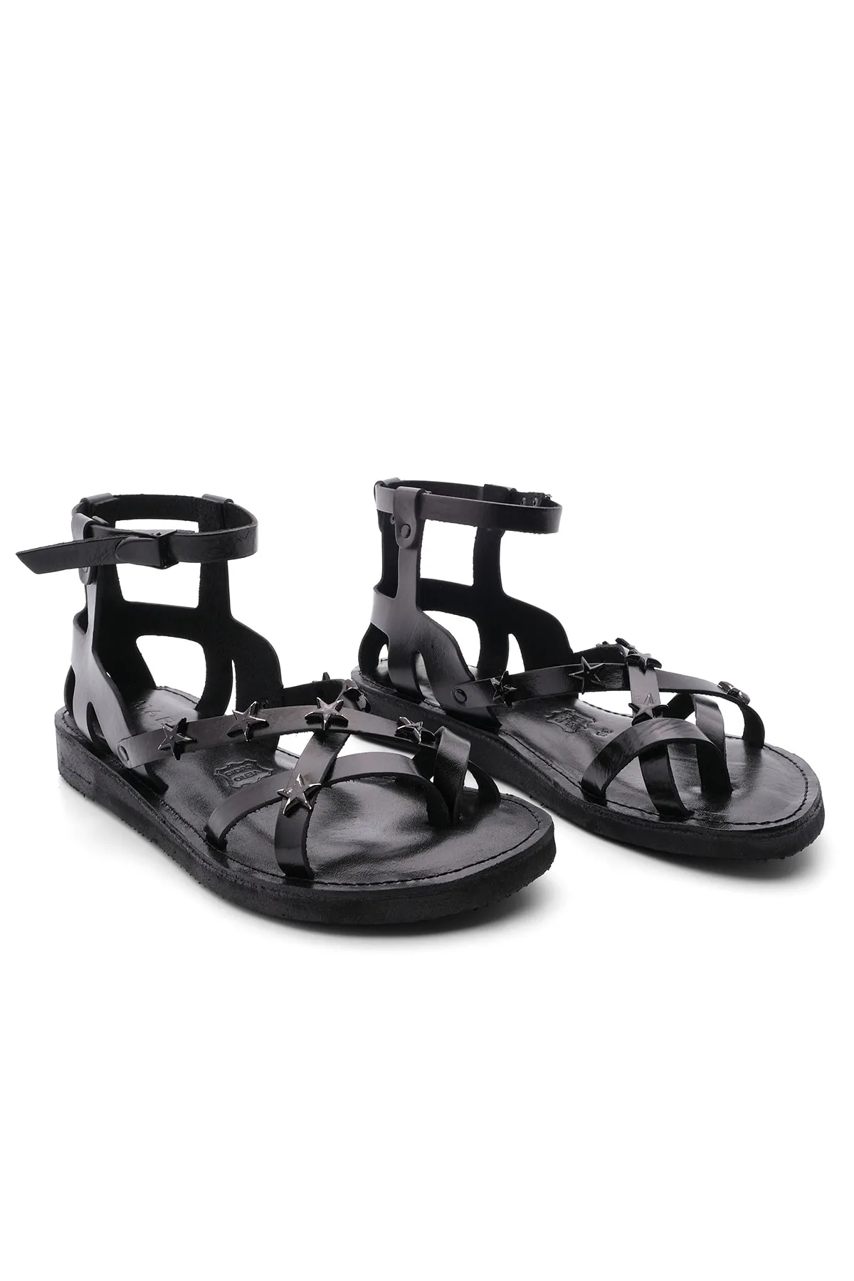 Marjin  Sandalette - Schwarz - Flacher Absatz
