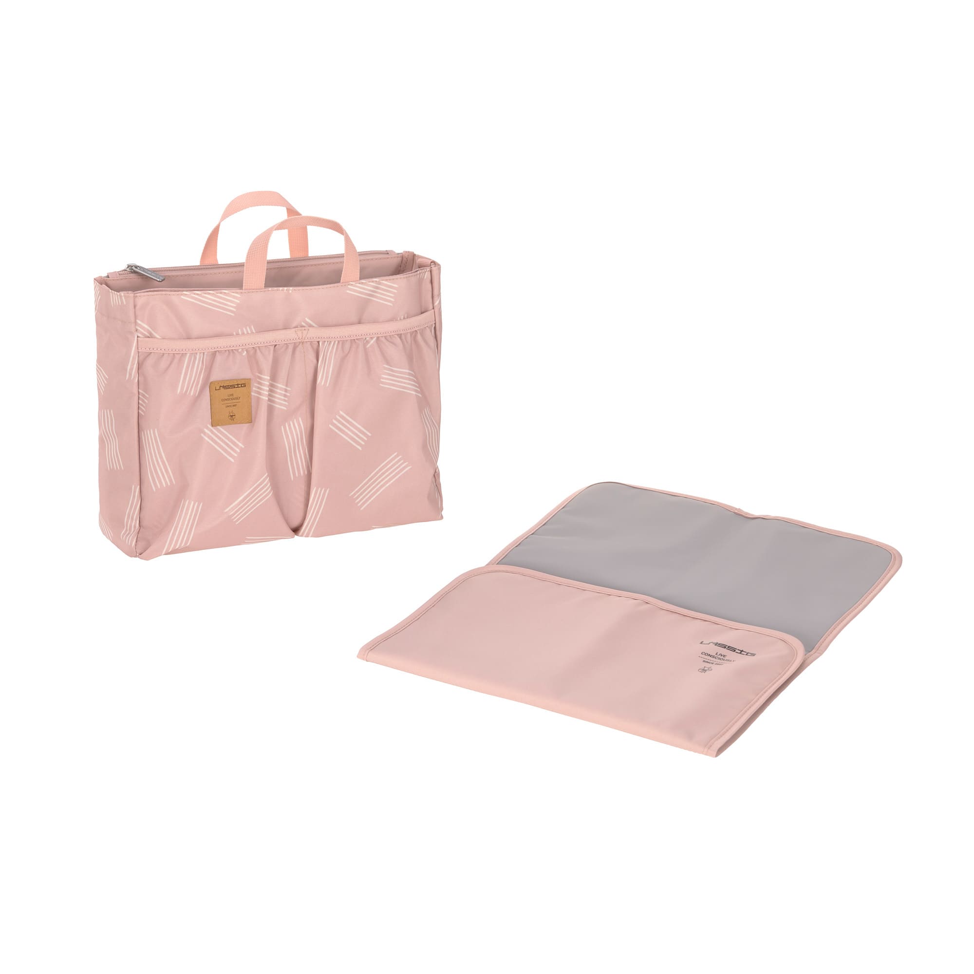 Wickeltasche - Multitalent Organizer Soft Stripes Rose, Rosa