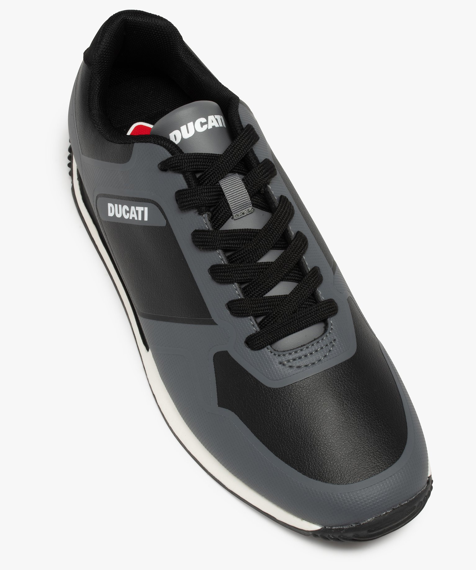 Baskets homme bicolores à lacets – Ducati New Split gris | GEMO