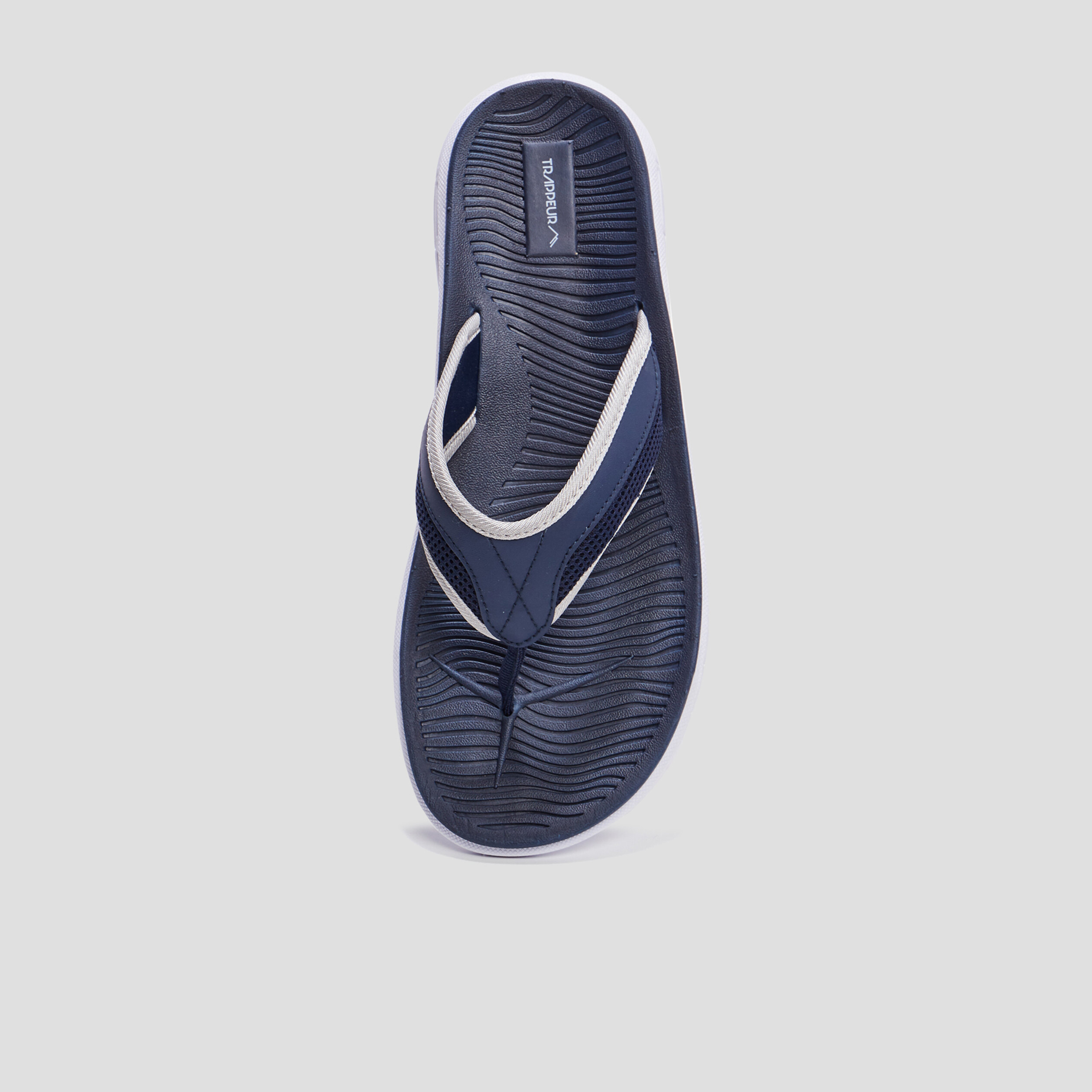 Tongs Trappeur bleu marine homme | La Halle
