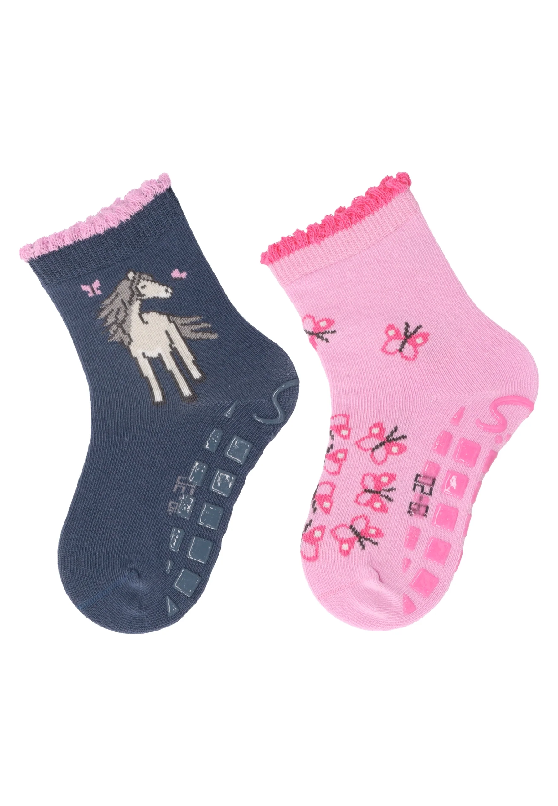ABS Socken im 2er Pack mit Motiv Pferd