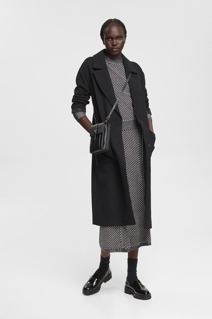 Zweifarbiger Strickpullover, LENZING™ ECOVERO™