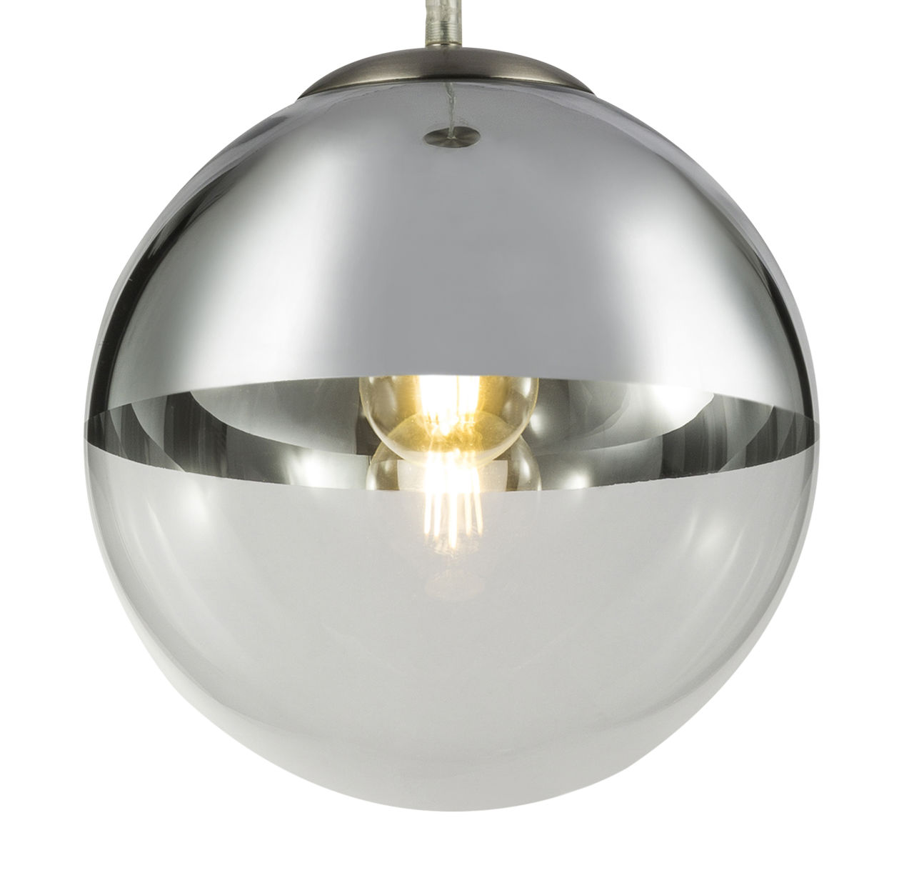 Globo Lighting - VARUS - Hängeleuchte Metall Nickel matt, 1x E27