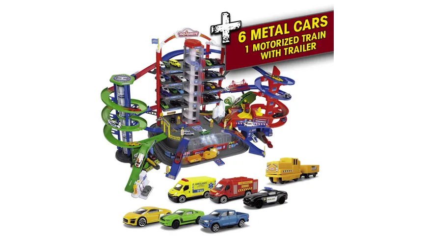 Majorette - Spielset Super City Garage, Parkhaus, Parkgarage