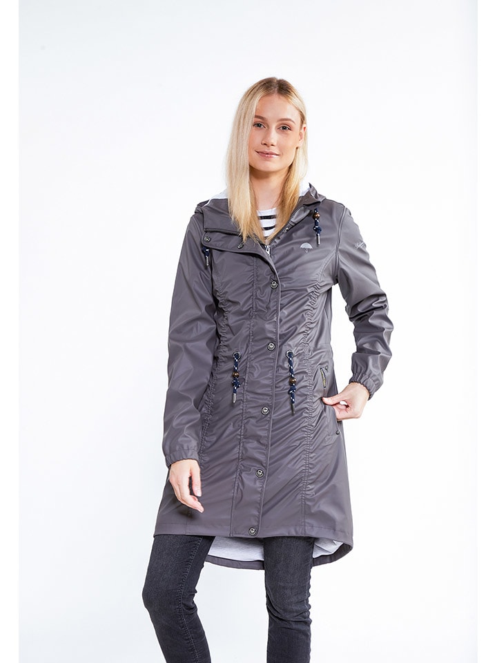 Schmuddelwedda Regenparka in Grau günstig kaufen