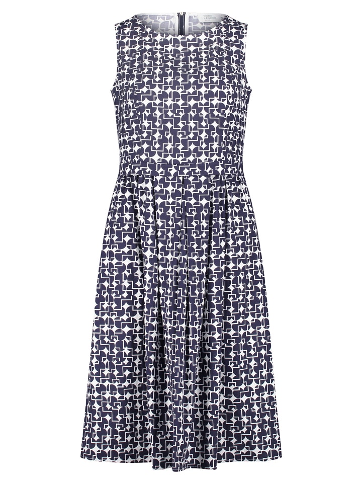 Vera Mont Kleid in Weiß/ Dunkelblau günstig kaufen