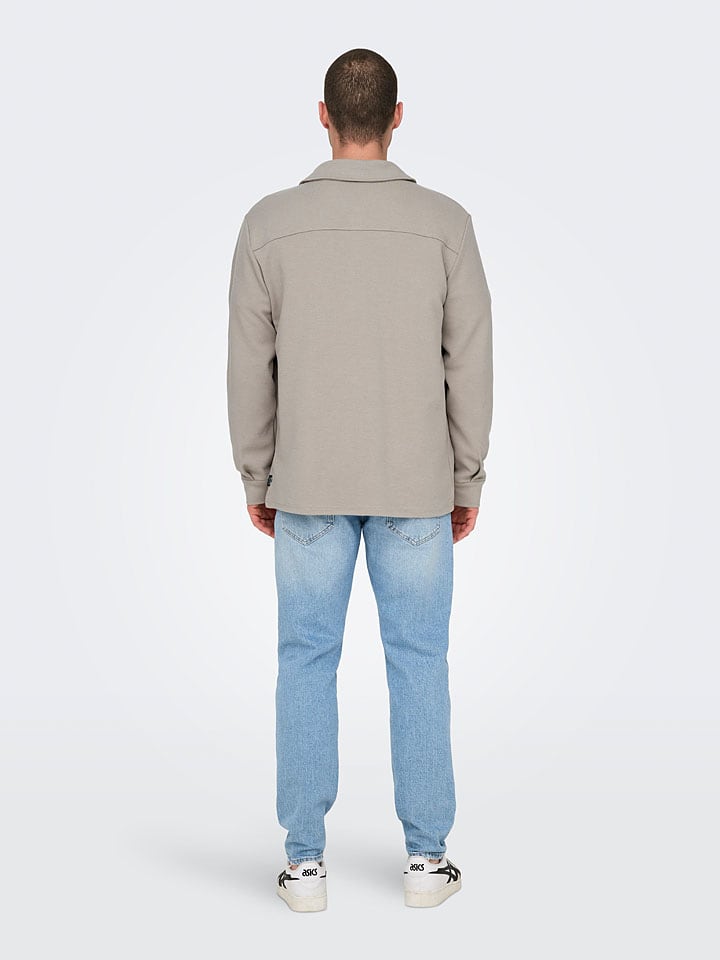 ONLY & SONS Hemd in Grau günstig kaufen