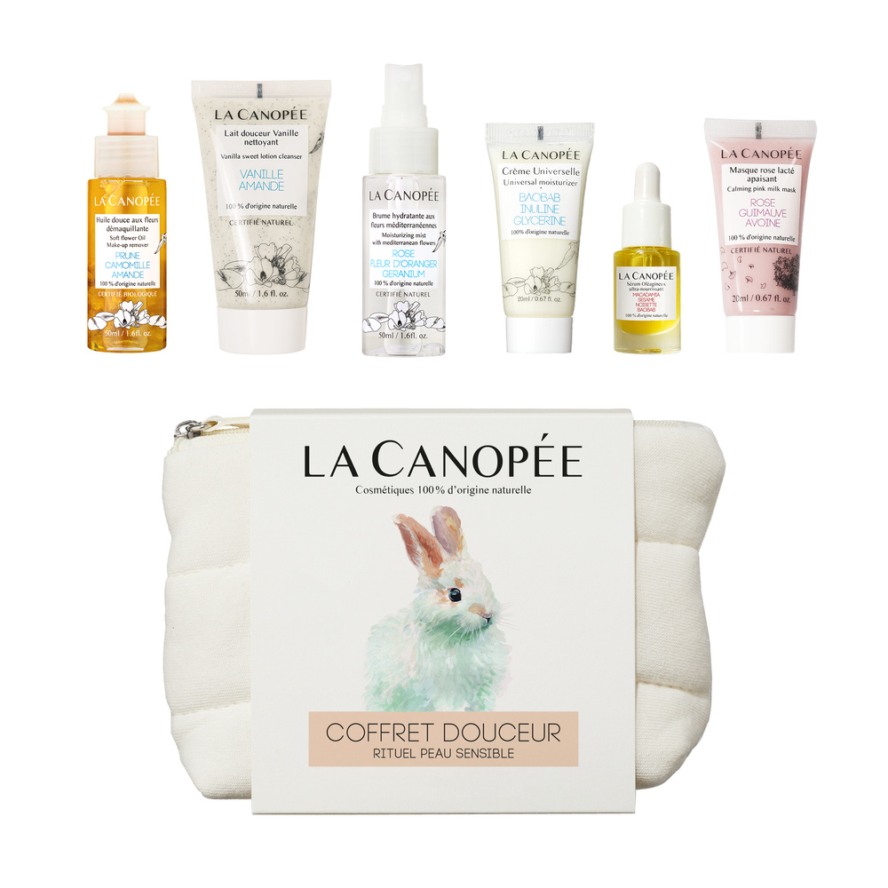 la canopée Coffret douceur rituel peau sensible Coffret