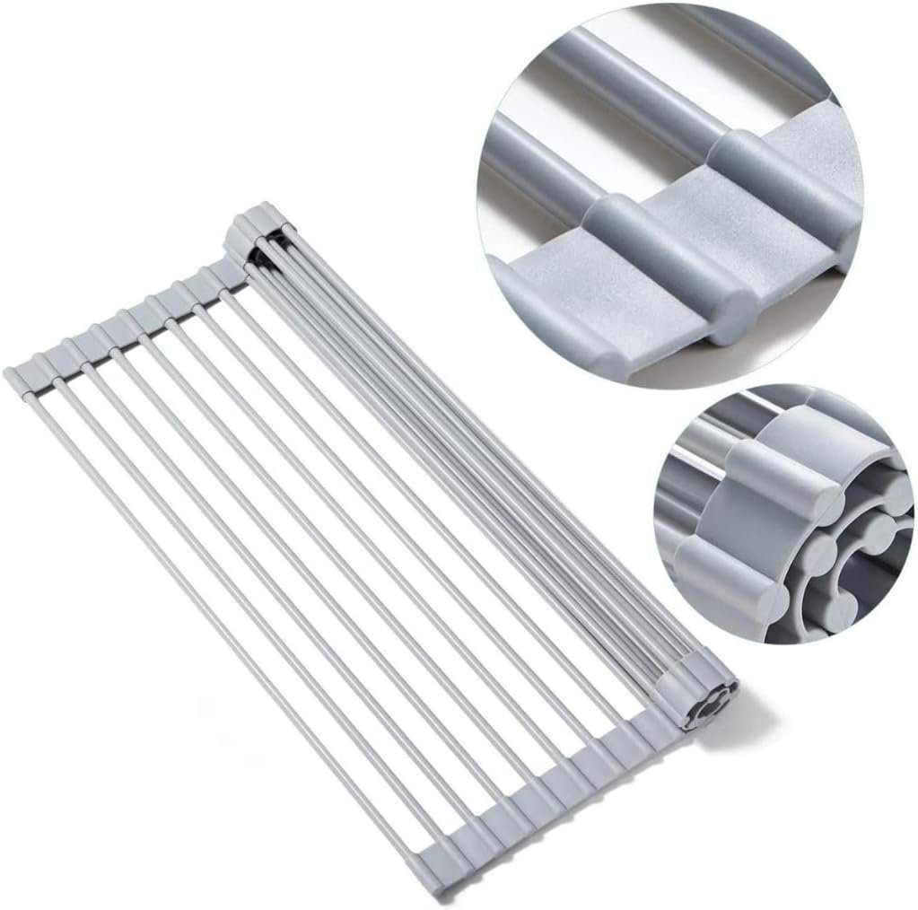 KLLGIA Campingtoilette Besteckabtropfgestell aus silikonbeschichtetem Edelstahl, (1-St)