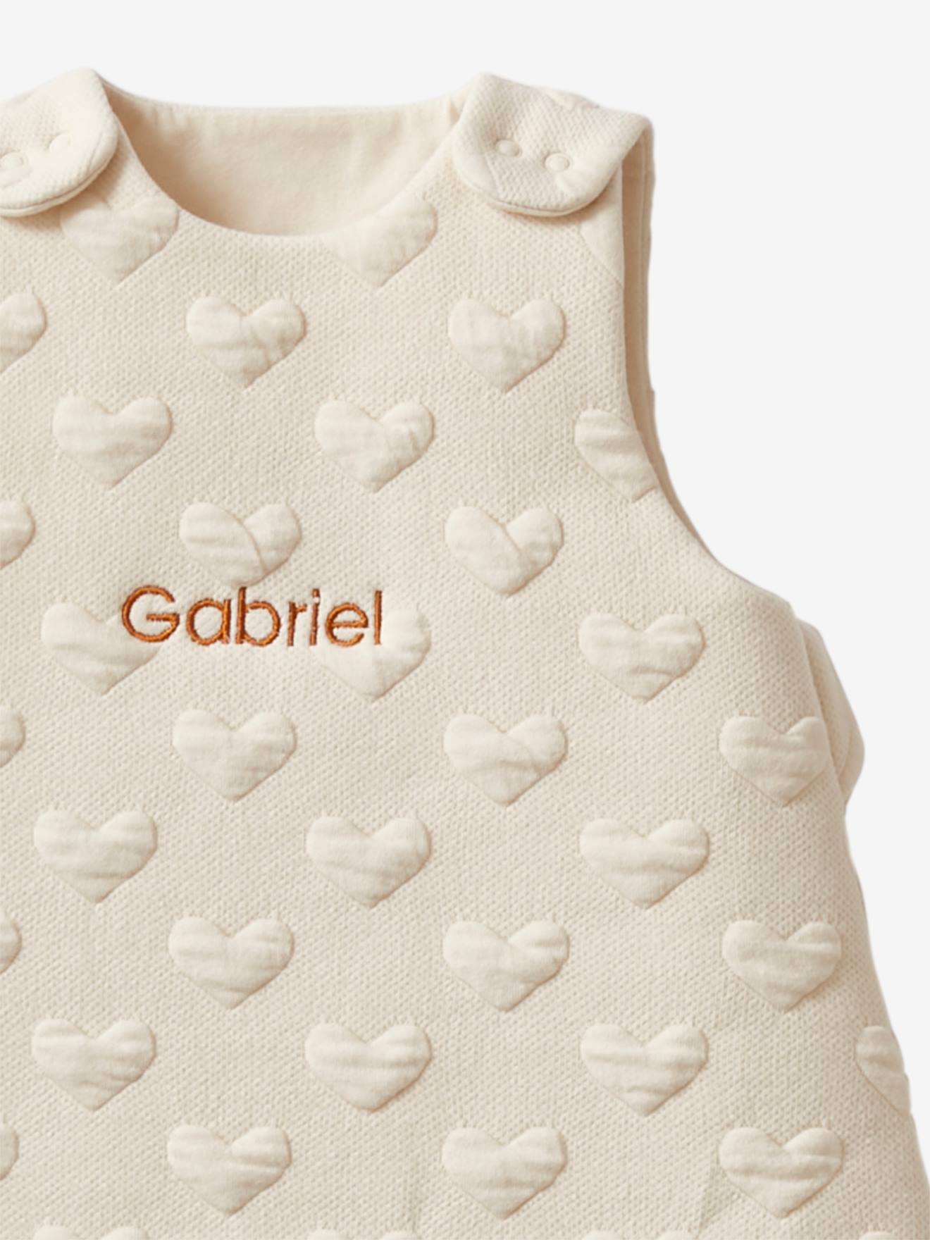 Vertbaudet Baby Schlafsack JACQUARD personalisierbar Oeko-Tex - ocker