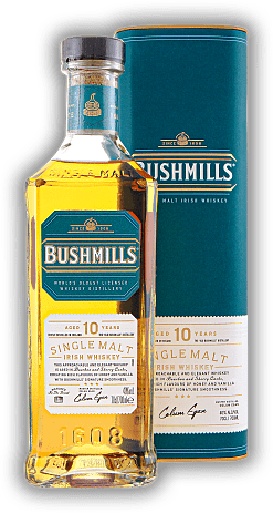 Bushmills Malt 10 Years Bushmills Malt 10 Years Ein ausgereifter und geschmeidiger Single Malt. Alter 10 J. - 0,7	 Liter - Vol 40%