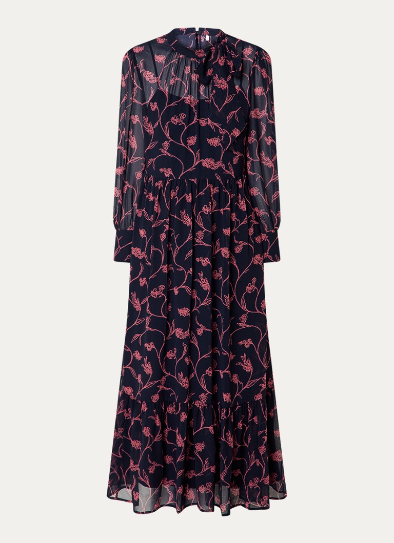 Vestido midi Selina semitransparente con estampado floral de LKBennett