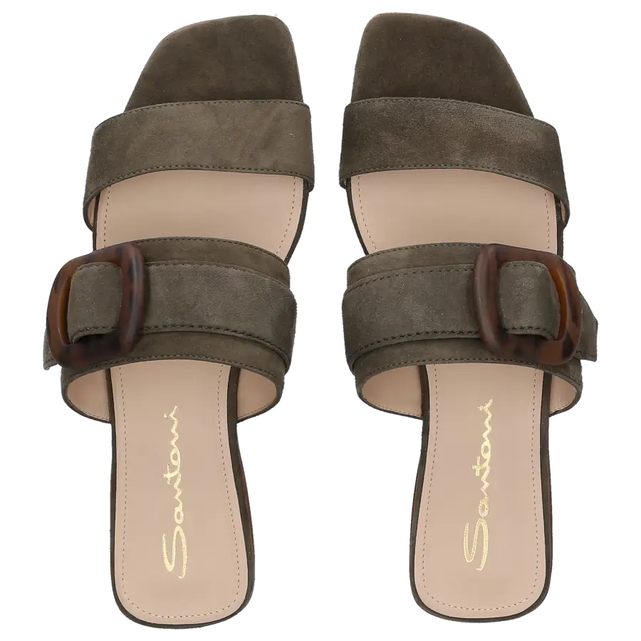 Santoni - Sandalen 59233 Veloursleder - grün