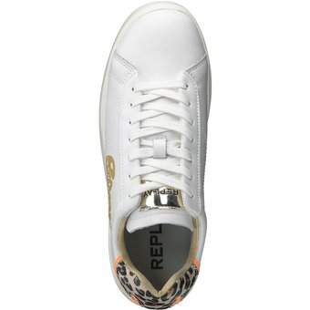 Replay University w Print Sneaker in weiß