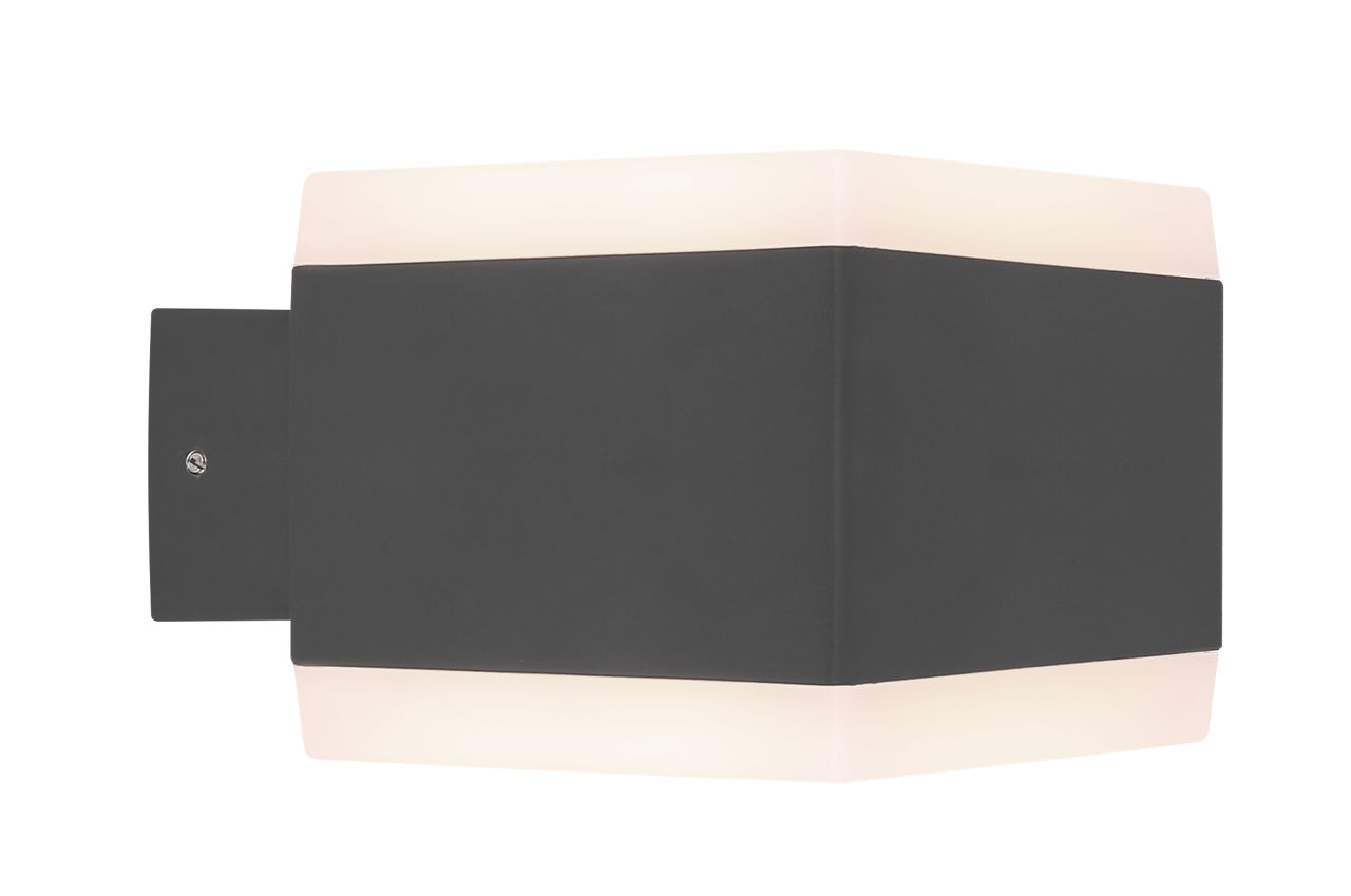 Globo Lighting - SLICE - Außenleuchte Aluminium anthrazit, RGBW LED