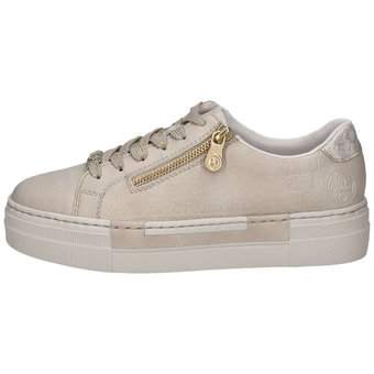 Rieker Plateau Sneaker in beige