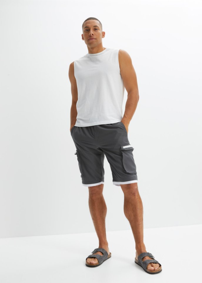 Schlupf Cargo-Bermuda, Regular Fit