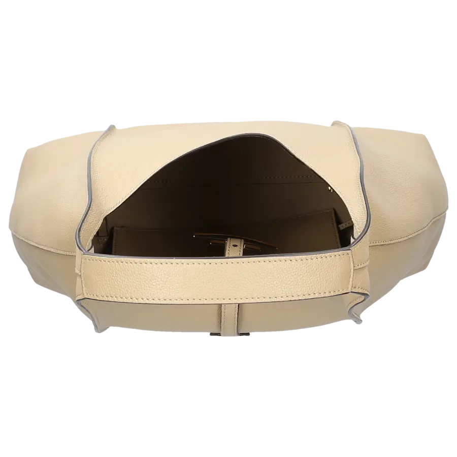 Tod's - Handtasche T TIMELESS HOBO Kalbsleder - beige
