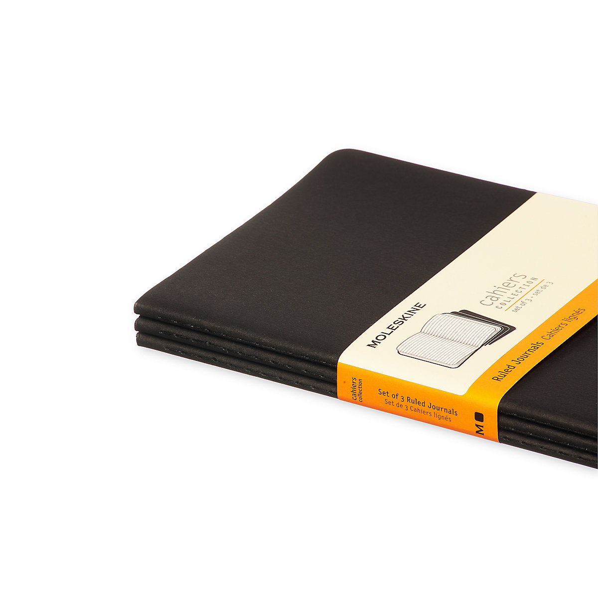 Notizbücher Cahier- L/A5- 3er Set- Liniert Notizbücher