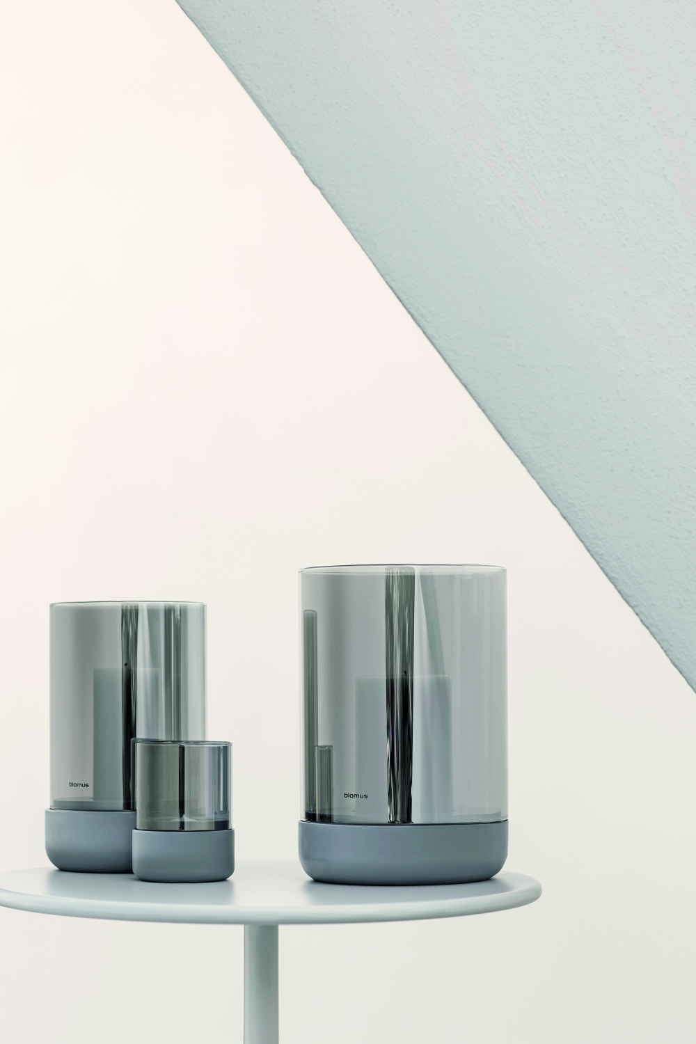 Windlicht Calma steel gray