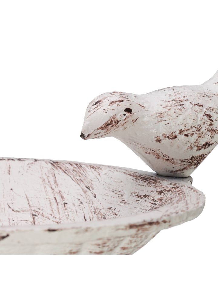 relaxdays Vogeltränke in Weiß - (B)28x (H)24 x (T)14 cm günstig kaufen onesize