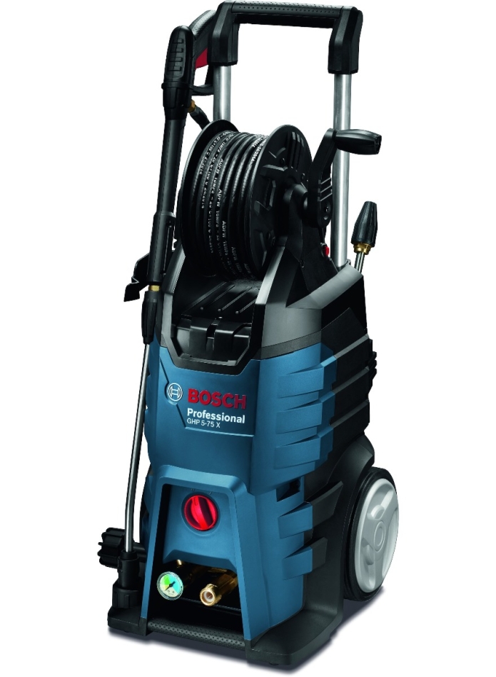 Nettoyeur haute pression professionnel Bosch Blue 0600910800 GHP 5-75 X avec enrouleur de tuyau, 185 bars